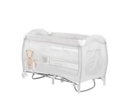 KikkaBoo Dolce Sonno Plus Grey Best Friends 2 levels საწოლ-მანეჟი 2020, 13 image