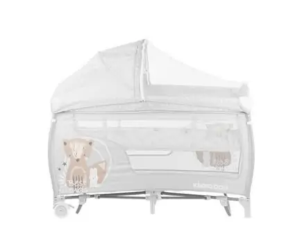 KikkaBoo Dolce Sonno Plus Grey Best Friends 2 levels საწოლ-მანეჟი 2020, 4 image