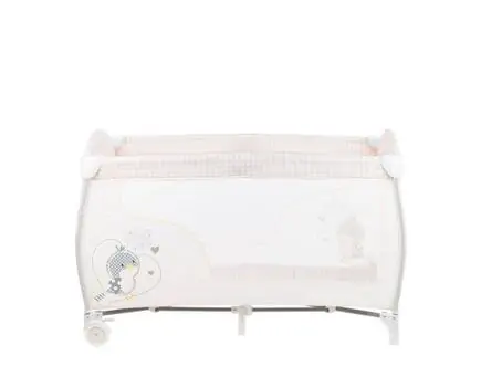 KikkaBoo Dolce Sonno Plus Beige Birdy 2 levels საწოლ-მანეჟი 2020, 10 image