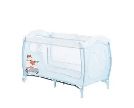 KikkaBoo Dolce Sonno Plus Blue Foxy 2 levels საწოლ-მანეჟი 2020, 9 image