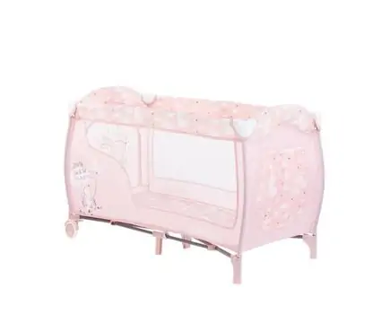 KikkaBoo Dolce Sonno Plus Pink Rabbits 2 levels საწოლ-მანეჟი 2020, 9 image