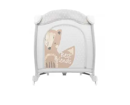 KikkaBoo Dolce Sonno Plus Grey Best Friends 2 levels საწოლ-მანეჟი 2020, 6 image