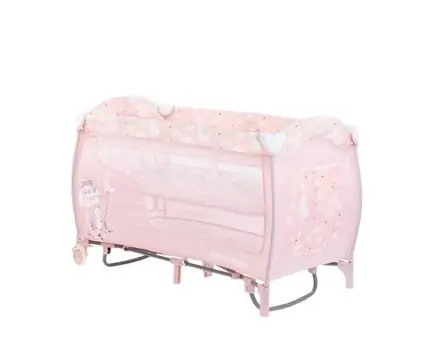 KikkaBoo Dolce Sonno Plus Pink Rabbits 2 levels საწოლ-მანეჟი 2020, 8 image