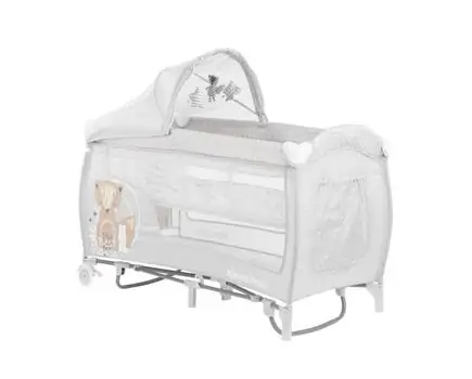 KikkaBoo Dolce Sonno Plus Grey Best Friends 2 levels საწოლ-მანეჟი 2020, 2 image