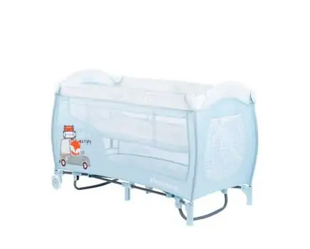 KikkaBoo Dolce Sonno Plus Blue Foxy 2 levels საწოლ-მანეჟი 2020, 10 image