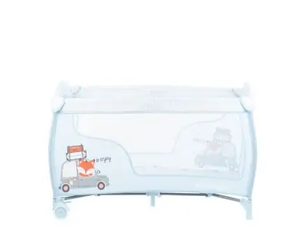 KikkaBoo Dolce Sonno Plus Blue Foxy 2 levels საწოლ-მანეჟი 2020, 13 image