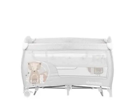 KikkaBoo Dolce Sonno Plus Grey Best Friends 2 levels საწოლ-მანეჟი 2020, 8 image