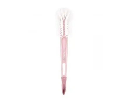 KikkaBoo-ს ბოთლის საწმენდი ჯაგრისი Bottle brush with nipple cleaner Pink, 2 image