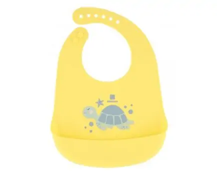 KikkaBoo Silicone bib Sea World Turtle სილიკონის საბავშვო წინსაფარი