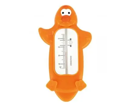 KikkaBoo-ს აბაზანის თერმომეტრი Bath thermometer Penguin Orange