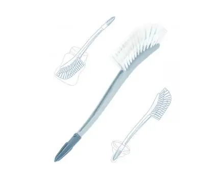 KikkaBoo-ს ბოთლის საწმენდი ჯაგრისი Bottle brush with nipple cleaner Blue, 3 image
