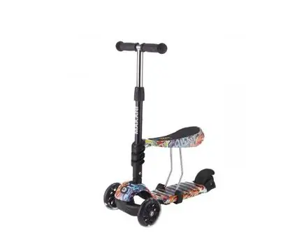 Makani-ს ტრანსფორმერი სკუტერი (სამაკატი) Makani Scooter 3 in 1 Ride and Skate Scretch