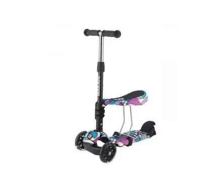 Makani-ს ტრანსფორმერი სკუტერი (სამაკატი) Makani Scooter 3 in 1 Ride and Skate Picasso
