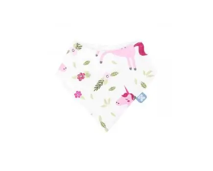 KikkaBoo Muslin baby bib Unicorn საბავშვო წინსაფარი, 2 image