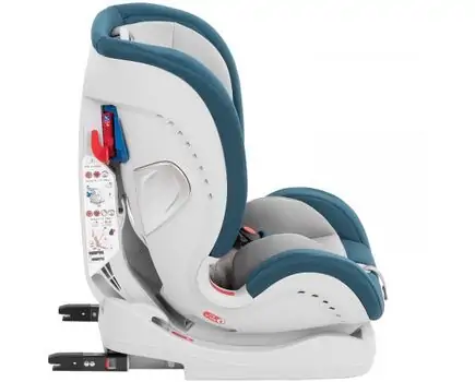 KikkaBoo 4in1 (ISOFIX) Raspberry მანქანის სავარძელი (ქარსითი), 2 image