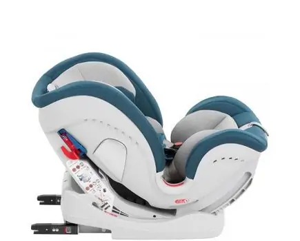 KikkaBoo 4in1 (ISOFIX) Raspberry მანქანის სავარძელი (ქარსითი), 3 image