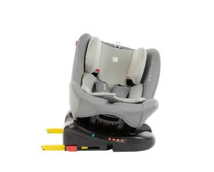 KikkaBoo-ს მანქანის სავარძელი (ქარსითი) Cruz ISOFIX Light Grey, 10 image