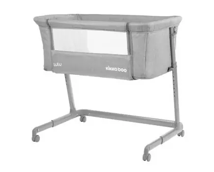 KikkaBoo Lulu Light Grey ახალშობილის მისადგმელი საწოლი, 4 image