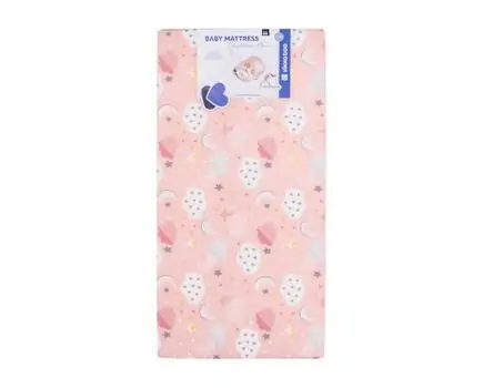 KikkaBoo-ს ბამბის მატრასი Mattress Fantasia Plus 60x120x8cm Clouds Peach, 2 image