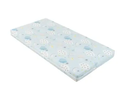 KikkaBoo-ს ბამბის მატრასი Mattress Siesta 60х120х10cm Clouds Blue