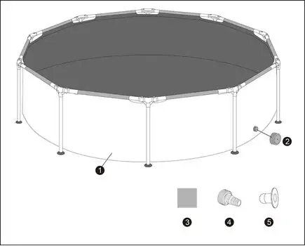 Bestway 56406 Steel Pro Max Round Above Ground Pool კარკასული აუზი, 5 image