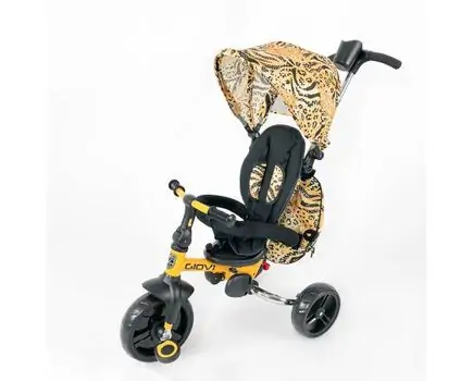 Makani Tricycle Giovi Yellow საბავშვო ველო-ეტლი, 3 image