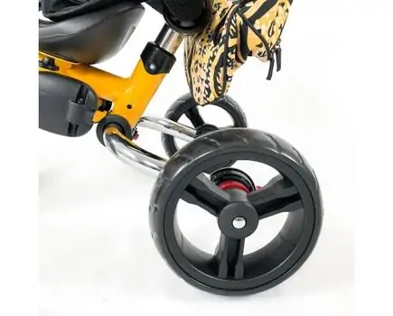 Makani Tricycle Giovi Yellow საბავშვო ველო-ეტლი, 10 image