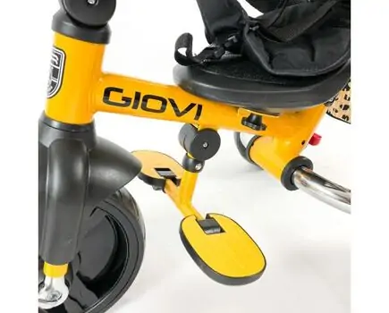 Makani Tricycle Giovi Yellow საბავშვო ველო-ეტლი, 11 image