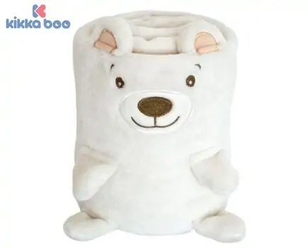 KikkaBoo-ს ახალშობილის პლედის სასაჩუქრე ნაკრები 3D Bear