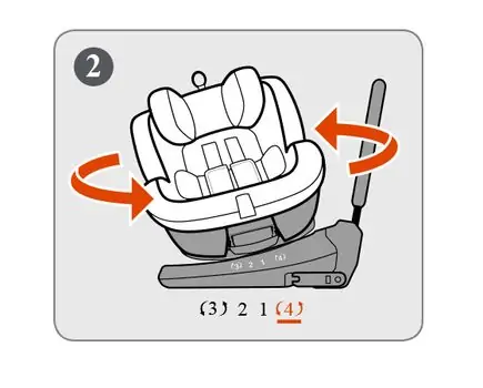 KikkaBoo Twister (ISOFIX) Grey მანქანის სავარძელი (ქარსითი), 11 image