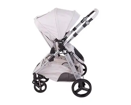 KikkaBoo UGO Light Grey Melange 4in1 საბავშვო ეტლის კომპლექტი, 3 image