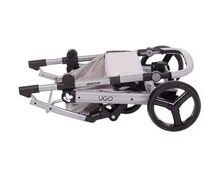 KikkaBoo UGO Light Grey Melange 4in1 საბავშვო ეტლის კომპლექტი, 11 image