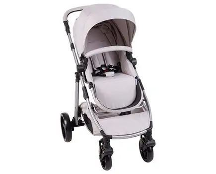 KikkaBoo UGO Light Grey Melange 4in1 საბავშვო ეტლის კომპლექტი, 6 image