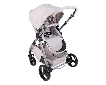 KikkaBoo UGO Light Grey Melange 4in1 საბავშვო ეტლის კომპლექტი, 2 image
