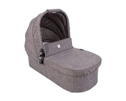 KikkaBoo UGO Dark Grey Melange 4in1 საბავშვო ეტლის კომპლექტი, 11 image