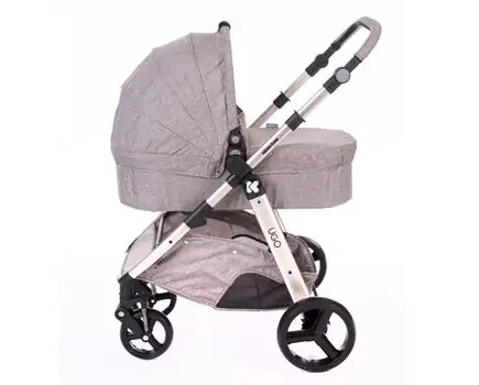 KikkaBoo UGO Melange Beige 4in1 საბავშვო ეტლის კომპლექტი, 6 image