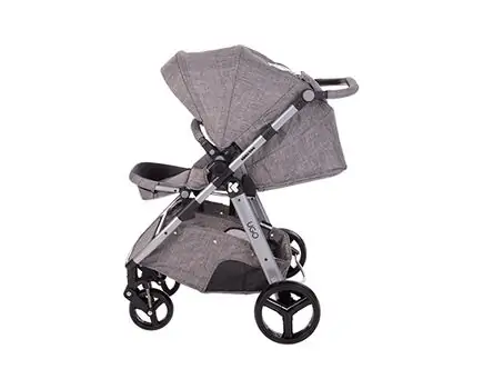 KikkaBoo UGO Dark Grey Melange 4in1 საბავშვო ეტლის კომპლექტი, 3 image