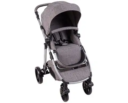 KikkaBoo UGO Dark Grey Melange 4in1 საბავშვო ეტლის კომპლექტი, 4 image