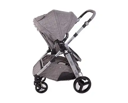 KikkaBoo UGO Dark Grey Melange 4in1 საბავშვო ეტლის კომპლექტი, 5 image