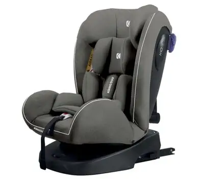 KikkaBoo-ს მანქანის სავარძელი (ქარსითი) ORBITAL 360° (ISOFIX) GREY, 3 image