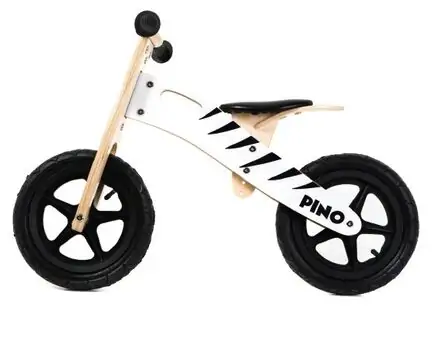 KikkaBoo-ს საბავშვო ველოსიპედი Wooden balance Bike Pino Zebra