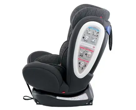KikkaBoo-ს მანქანის სავარძელი (ქარსითი) 4 FIX (ISOFIX) LIGHT GREY, 3 image