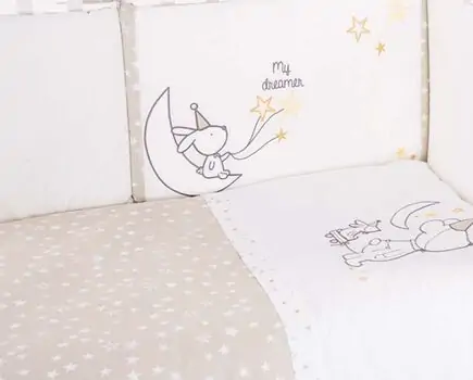 KikkaBoo-ს საბავშვო თეთრეულის 3 ნაჭრიანი ნაკრები Little Dreamer Stars, 2 image