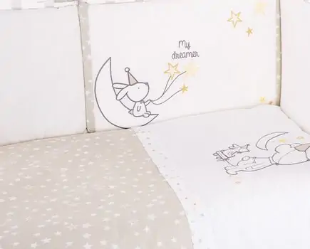 KikkaBoo-ს საბავშვო თეთრეულის 6 ნაჭრიანი ნაკრები Little Dreamer Stars, 2 image