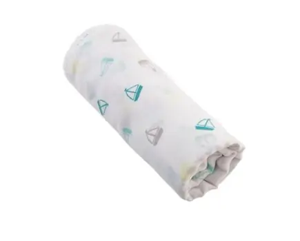 KikkaBoo-ს ახალშობილის გასახვევი Muslin blanket 2 layers 90/90cm Ships