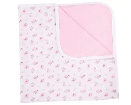 KikkaBoo-ს ახალშობილის გასახვევი Muslin blanket 2 layer 90/90cm Flowers