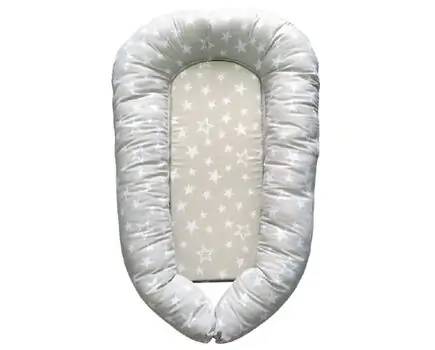 KikkaBoo-ს ახალშობილის საძილე ბუდე Memory foam bed-nest Stars
