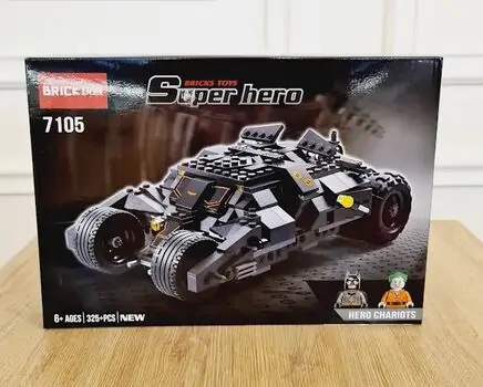 Superhero Batman With Batmobile საბავშვო კონსტრუქტორი
