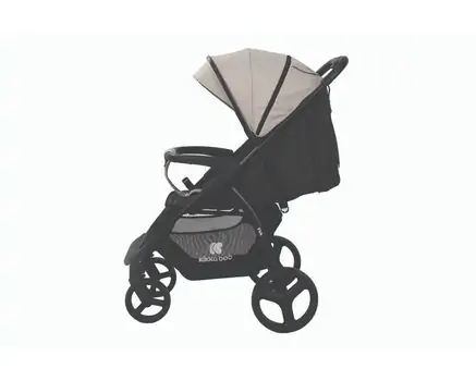 KikkaBoo Pushchair Eva Beige საბავშვო სასეირნო ეტლი, 4 image