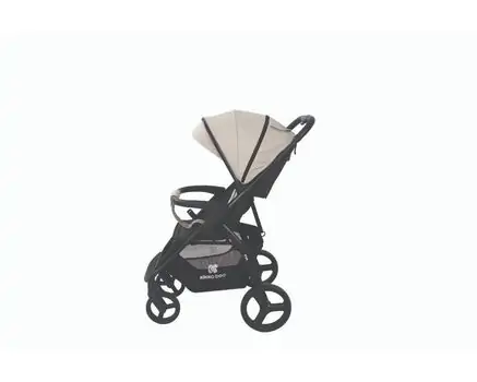 KikkaBoo Pushchair Eva Beige საბავშვო სასეირნო ეტლი, 3 image